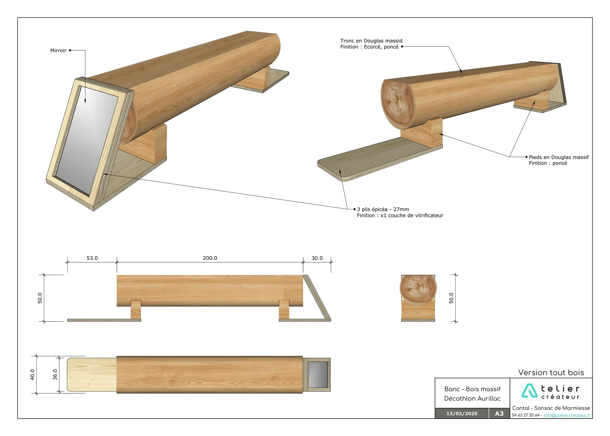 Mise en plan : version tout bois